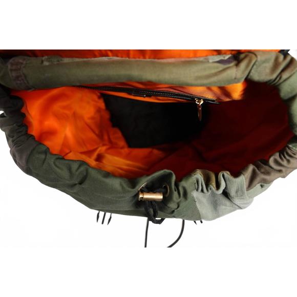 NEW DOLCE & GABBANA men's patchwork travel backpack bag in military green - Picture 7 of 7